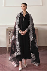 3Pcs Black Luxury Embroidered Dress