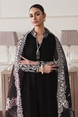 3Pcs Black Luxury Embroidered Dress