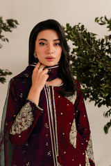 IMPERIAL EMBROIDERED 3PC Winter Dress