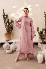 light pink harper long dress 3pc for women