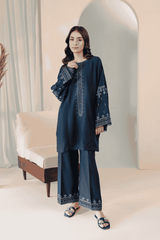 Sooya 2Pc Embroidered Cotton Dress