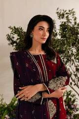 IMPERIAL EMBROIDERED 3PC Winter Dress