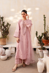 light pink harper long dress 3pc for women