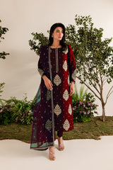 IMPERIAL EMBROIDERED 3PC Winter Dress