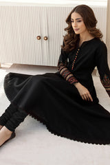 Meerab Embroidered Flared Kurti 2-Piece Suit for Women