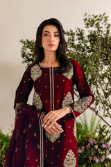 IMPERIAL EMBROIDERED 3PC Winter Dress