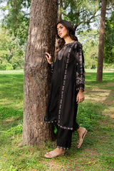 Smoky 2Pc Embroidered Winter Cambric Dress