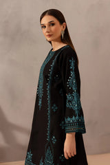 Misha Black 2Pc - Embroidered Cotton Dress