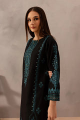 Misha Black 2Pc - Embroidered Cotton Dress