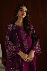 Masooma 3Pc - Embroidered Cambric Dress