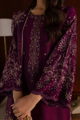 Masooma 3Pc - Embroidered Cambric Dress