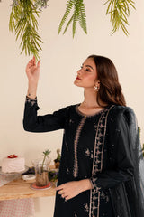 Albus Percival 3Pc - Embroidered Cambric Dress