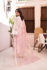 3 Pc KAMRMA Pink EMBROIDERED DRESS