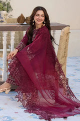 Rangreza Janan – Cambric 3-Piece Suit with Sequin Embroidery