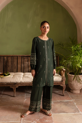 Solene 2Pc - Embroidered Winter Dress