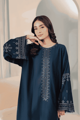 Sooya 2Pc Embroidered Cotton Dress