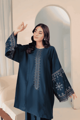Sooya 2Pc Embroidered Cotton Dress