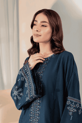 Sooya 2Pc Embroidered Cotton Dress