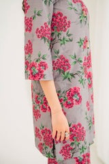 Bloom 3Pc Printed Winter Dress