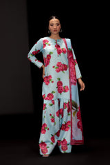 Digital Printed Cotton Silk Dress