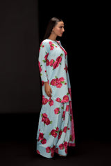 Digital Printed Cotton Silk Dress