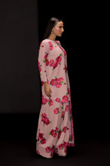 Digital Printed Cotton Silk Dress