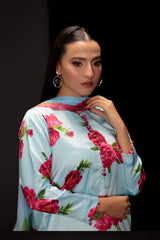 Digital Printed Cotton Silk Dress