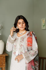 CHICKEN KARI 3PC EMBROIDERED WINTER DRESS