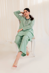 Remo sky blue light grey open women shirt and trouser