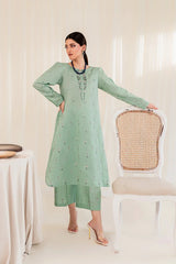 Remo sky blue light grey open women shirt and trouser