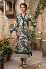 Floral Elegance - Printed Lawn 2-Piece Stitched Suit