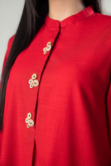 MBR 2Pc Embroidered Winter Cambric Dress