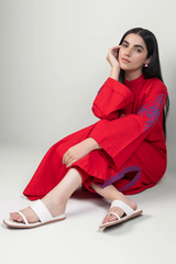 MBR 2Pc Embroidered Winter Cambric Dress