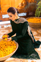 Yumna Mongia Green 3Pc Embroidered