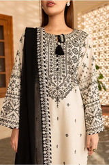 White Jewel 3Pc - Embroidered Lawn Dress