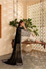 White Jewel 3Pc - Embroidered Lawn Dress