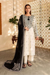 White Jewel 3Pc - Embroidered Lawn Dress