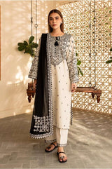 White Jewel 3Pc - Embroidered Lawn Dress