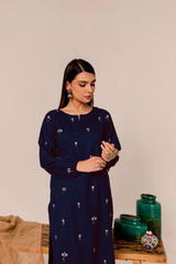Reemi Blue 2Pc Embroidered Dress