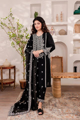Monochrome 3Pc Winter Dress