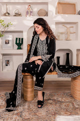 Monochrome 3Pc Winter Dress