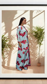 Printed kurta set for women fashion