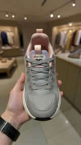 Comfortable grey walking sneakers