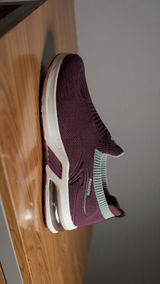 Women lightweight maroon walking sneakers
