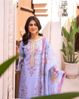 Marin 3Pc Embroidered Lawn Dress