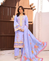 Marin 3Pc Embroidered Lawn Dress