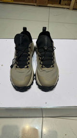 Men’s Skechers outdoor trail running shoes in khaki and black with rugged sole