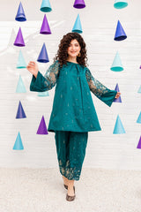 Celeste 2Pc Embroidered Lawn Dress