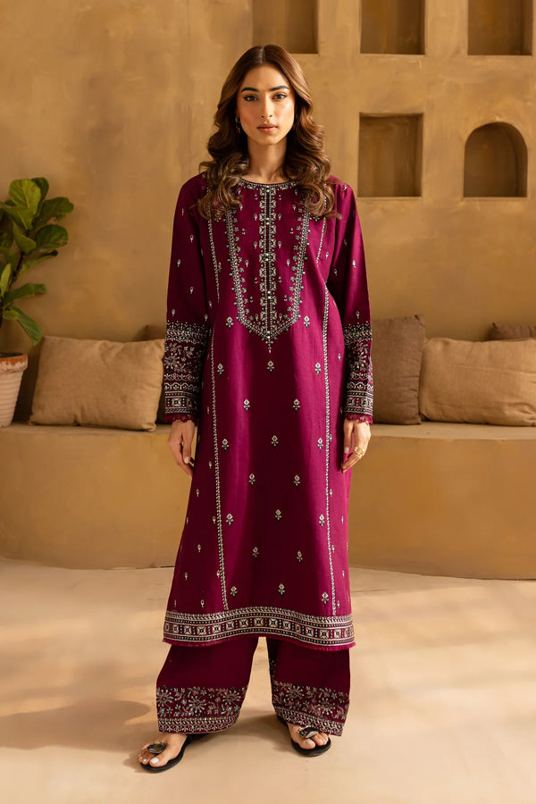 Mahay 2Pc- Embroidered Khaddar Dress