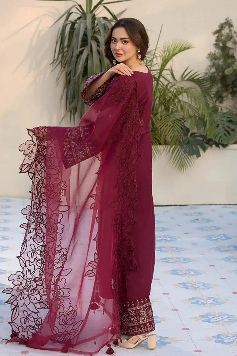 Rangreza Janan – Cambric 3-Piece Suit with Sequin Embroidery